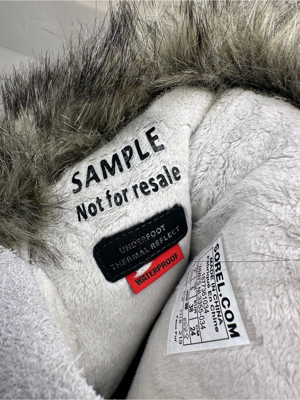 SOREL Women's Joan of Arctic Next Waterproof Boots Silver Metallic Size 7 Sample - Picture 15 of 15